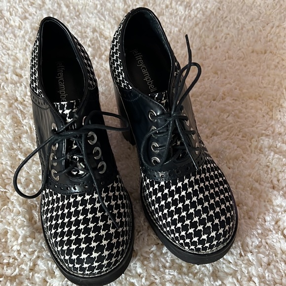 Jeffrey Campbell houndstooth platform loafer - Picture 2 of 6